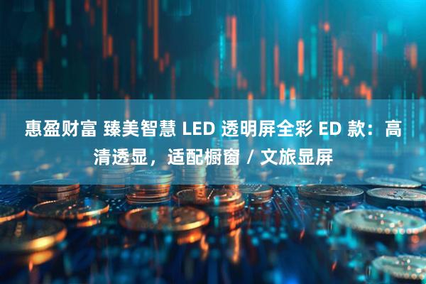 惠盈财富 臻美智慧 LED 透明屏全彩 ED 款：高清透显，适配橱窗 / 文旅显屏