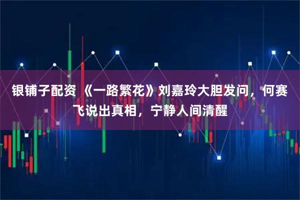 银铺子配资 《一路繁花》刘嘉玲大胆发问，何赛飞说出真相，宁静人间清醒